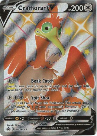Pokemon Card SWSH Black Star Promos SWSH086 Cramorant V