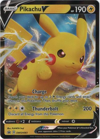 Pokemon Card SWSH Black Star Promos SWSH061 Pikachu V