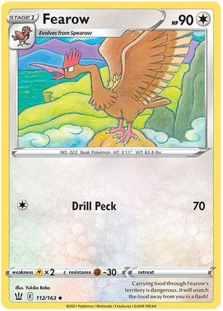 Pokemon Card Battle Styles 112/163 112/163 Fearow Uncommon