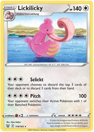 Pokemon Card Battle Styles 114/163 114/163 Lickilicky Rare