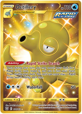 Pokemon Card Battle Styles 178/163 178/163 Octillery Secret Rare