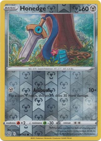 Pokemon Card Battle Styles 105/163 105/163 Honedge Reverse Holo Common