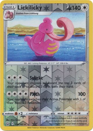 Pokemon Card Battle Styles 114/163 114/163 Lickilicky Reverse Holo Rare