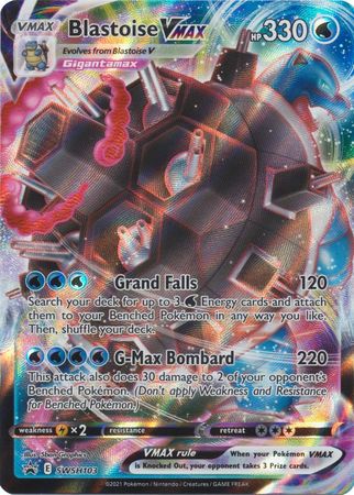 Pokemon Card SWSH Black Star Promos SWSH103 Blastoise VMAX