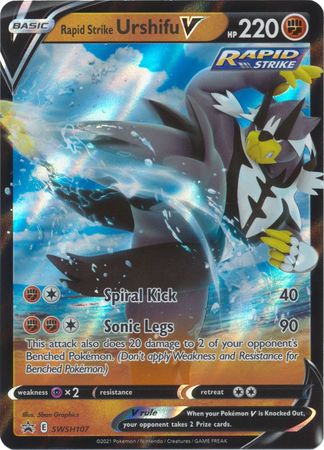 Pokemon Card SWSH Black Star Promos SWSH107 Rapid Strike Urshifu V