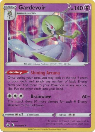 Pokemon Card Chilling Reign 061/198 Gardevoir Holo Rare