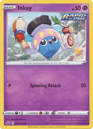 Pokemon Card Chilling Reign 069/198 Inkay Common