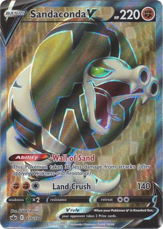 Pokemon Card Chilling Reign 175/198 Sandaconda V Full Art