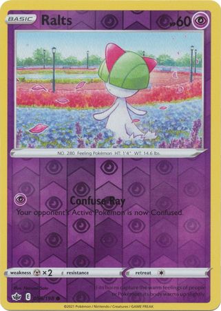 Pokemon Card Chilling Reign 059/198 Ralts Reverse Holo Common