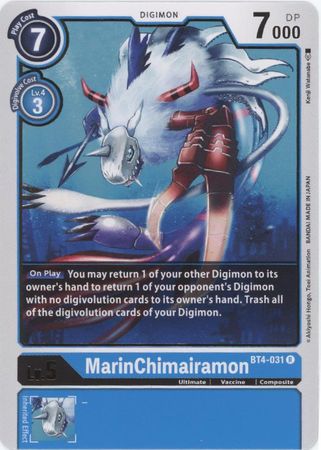 Digimon Card Great Legend MarinChimairamon BT4-031 R – Brokenvase Games