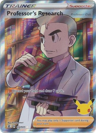 professor research pokemon card price Pokemon Card Celebrations 24/25 024/025 Professor's Research Full Art, – Brokenvase Games