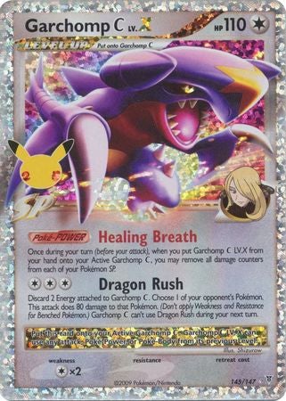 Pokemon Card Celebrations Classic 145/147 Garchomp C LV.X Ultra Rare