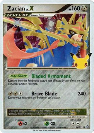 Pokemon Card Zacian LV X LVX SWSH135 Promo