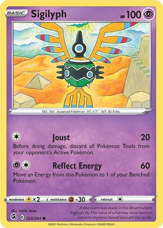 Pokemon Card Fusion Strike 123/264 Sigilyph Common