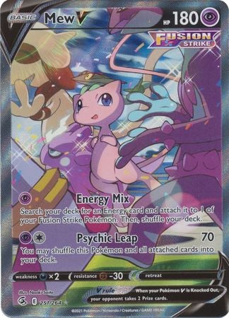 Pokemon Card Fusion Strike 251/264 Mew V Full Alternate Art