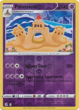 Pokemon Card Fusion Strike 126/264 Paloss og Reverse Holo Rare