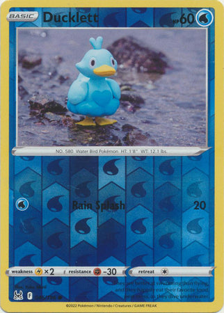 Pokemon Card Lost Origin 046/196 46/196 Ducklett Reverse Holo Common *MINT*