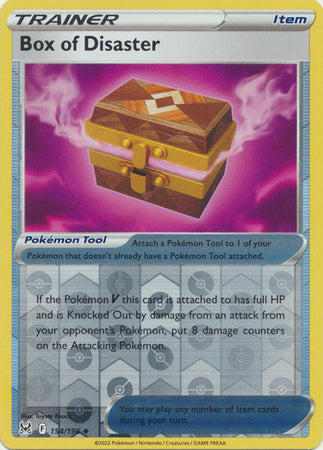 Pokemon Card Lost Origin 154/196 Box of Disaster Item Reverse Holo Uncommon *MINT*