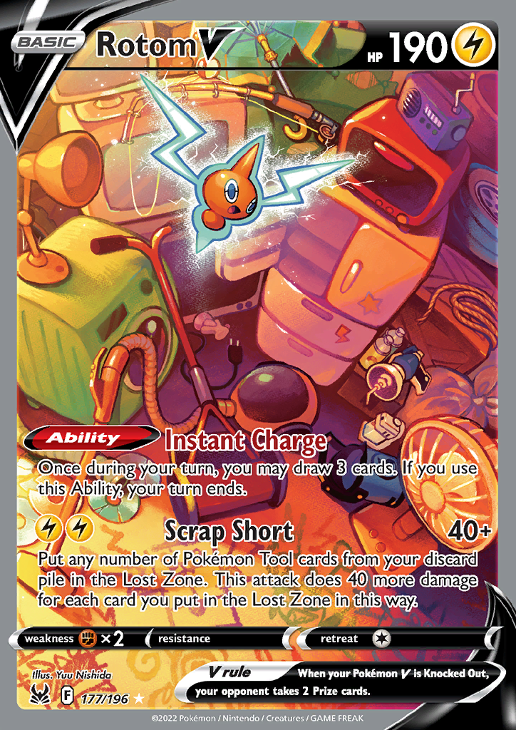 Pokemon Card Lost Origin 177/196 Rotom V Alternate Art *MINT*