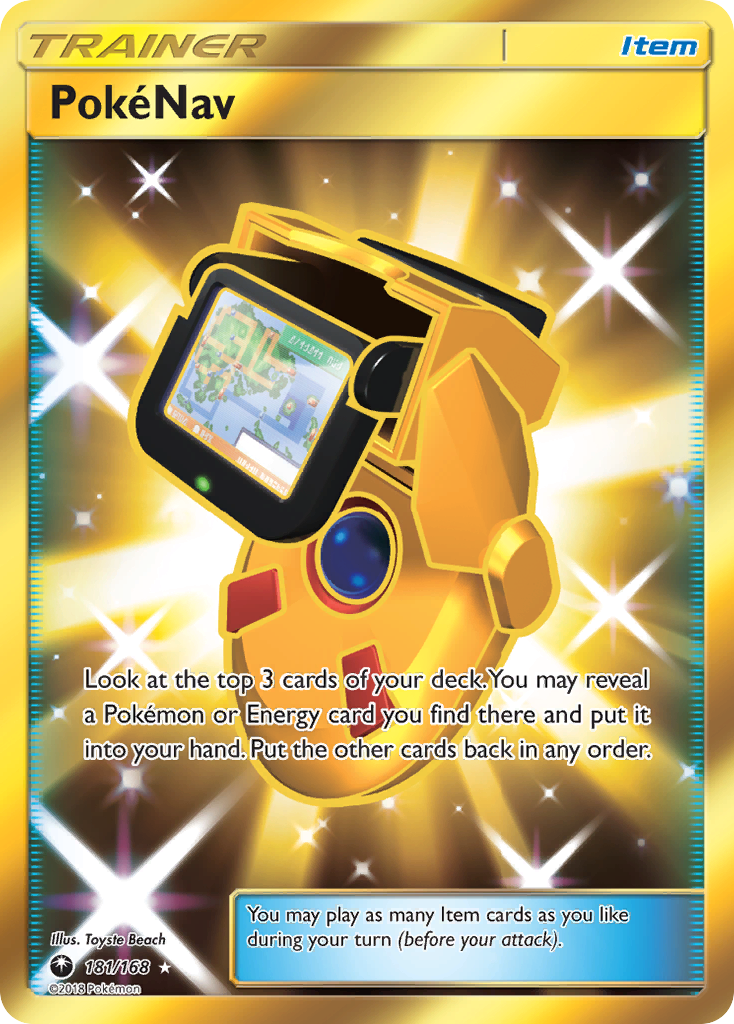 Pokemon Card Celestial Storm 181/168 PokéNav Trainer Secret Rare *MINT*
