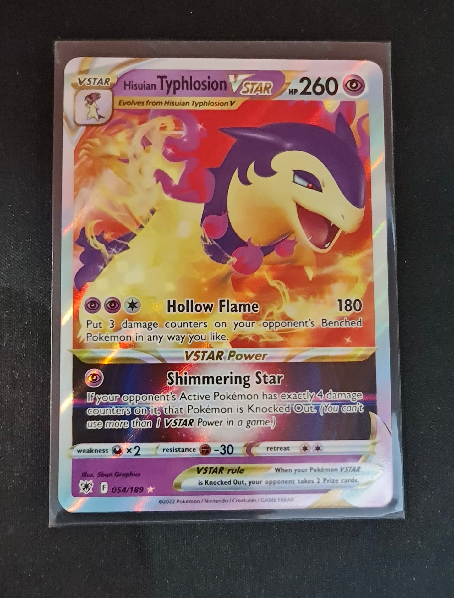 Pokemon Card Astral Radiance 54/189 054/189 Hisuian Typhlosion VSTAR Ultra Rare *MINT*