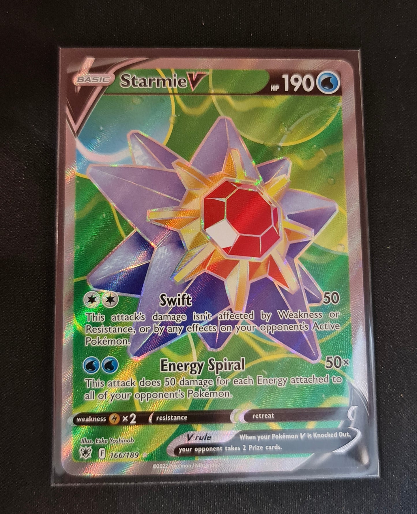 Pokemon Card Astral Radiance 166/189 Starmie V Full Art