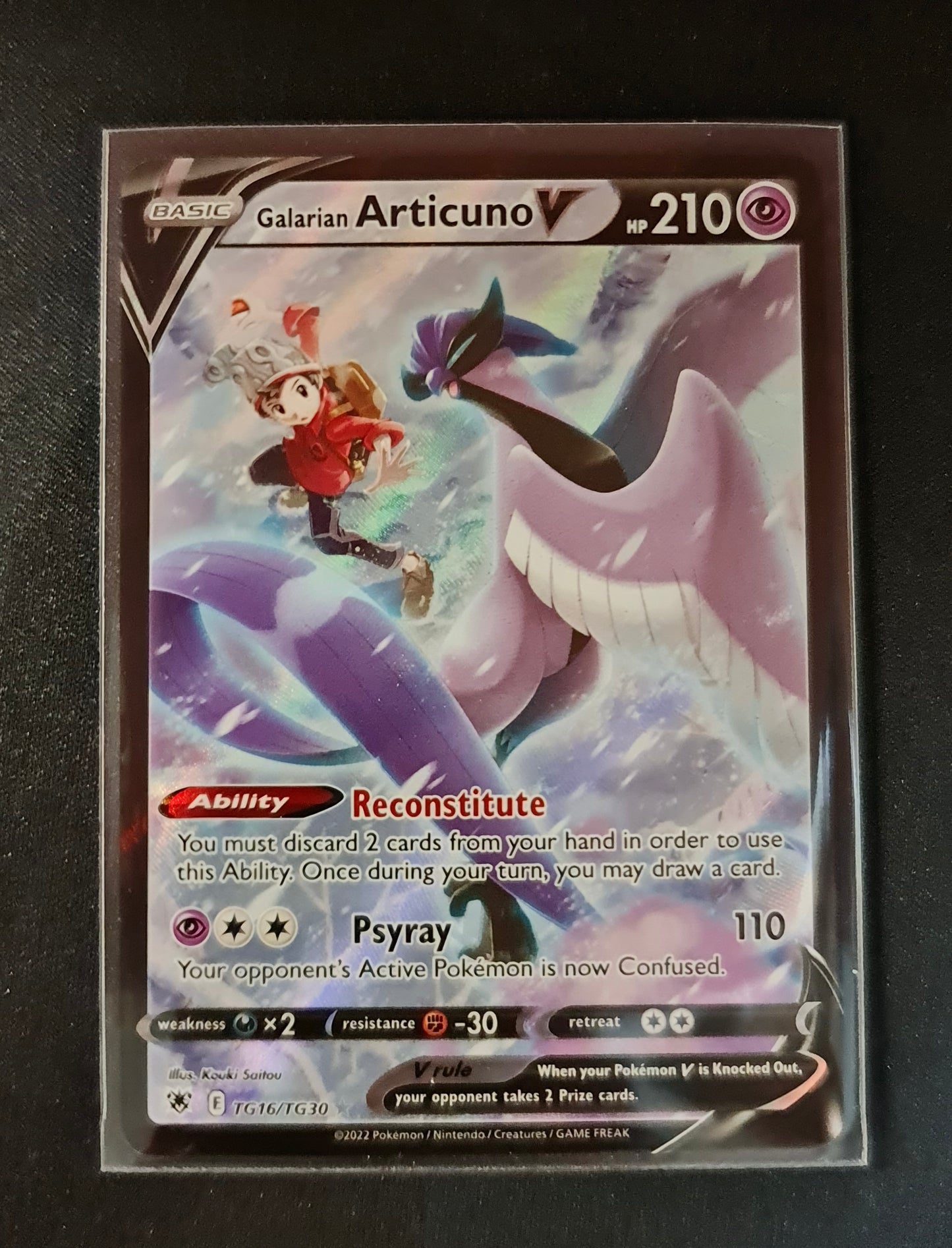 Pokemon Card Astral Radiance Trainer Gallery TG16/TG30 Galarian Articuno V Ultra Rare *MINT*
