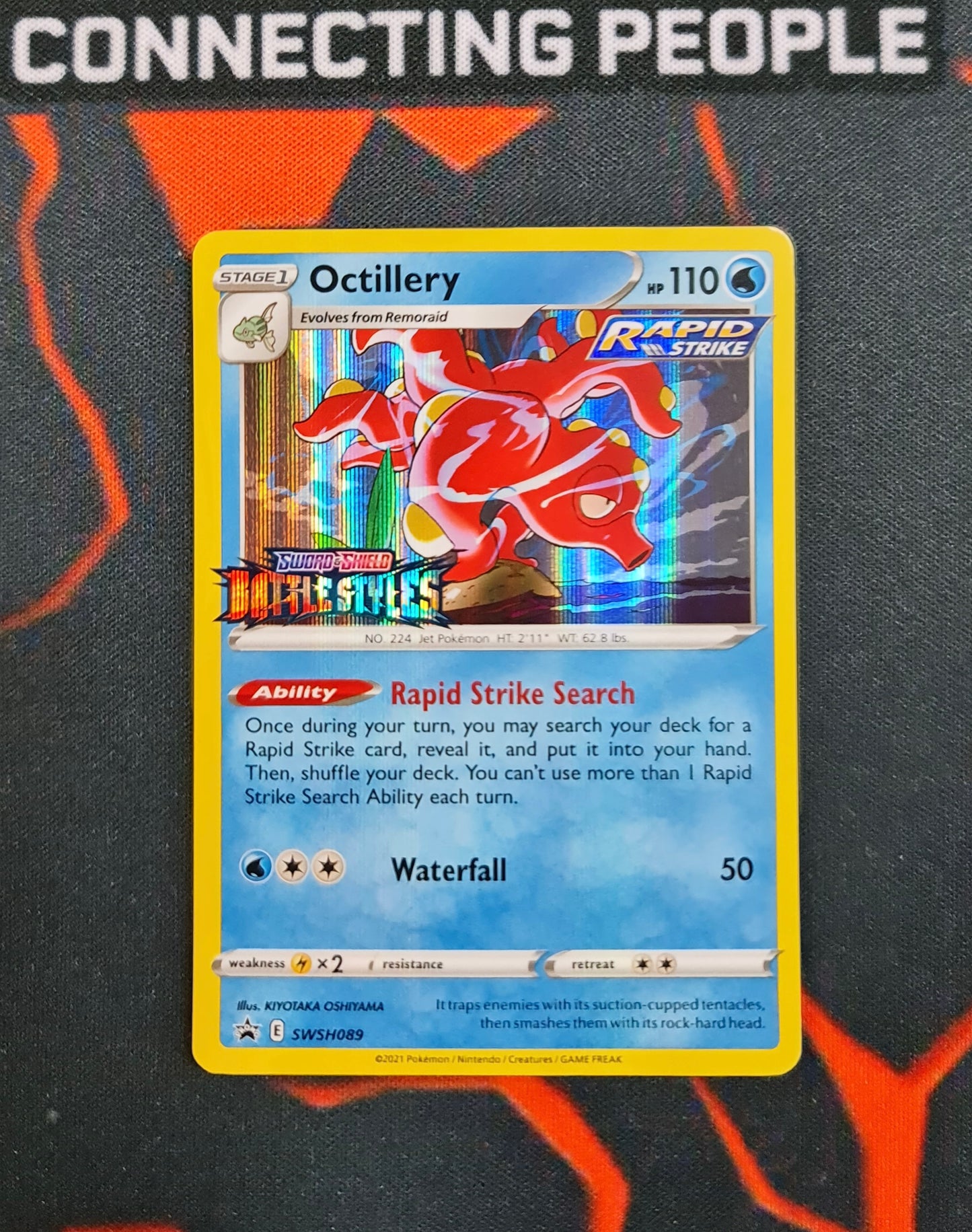 Pokemon Card SWSH Black Star Promos SWSH089 Octillery Prerelease participation promo