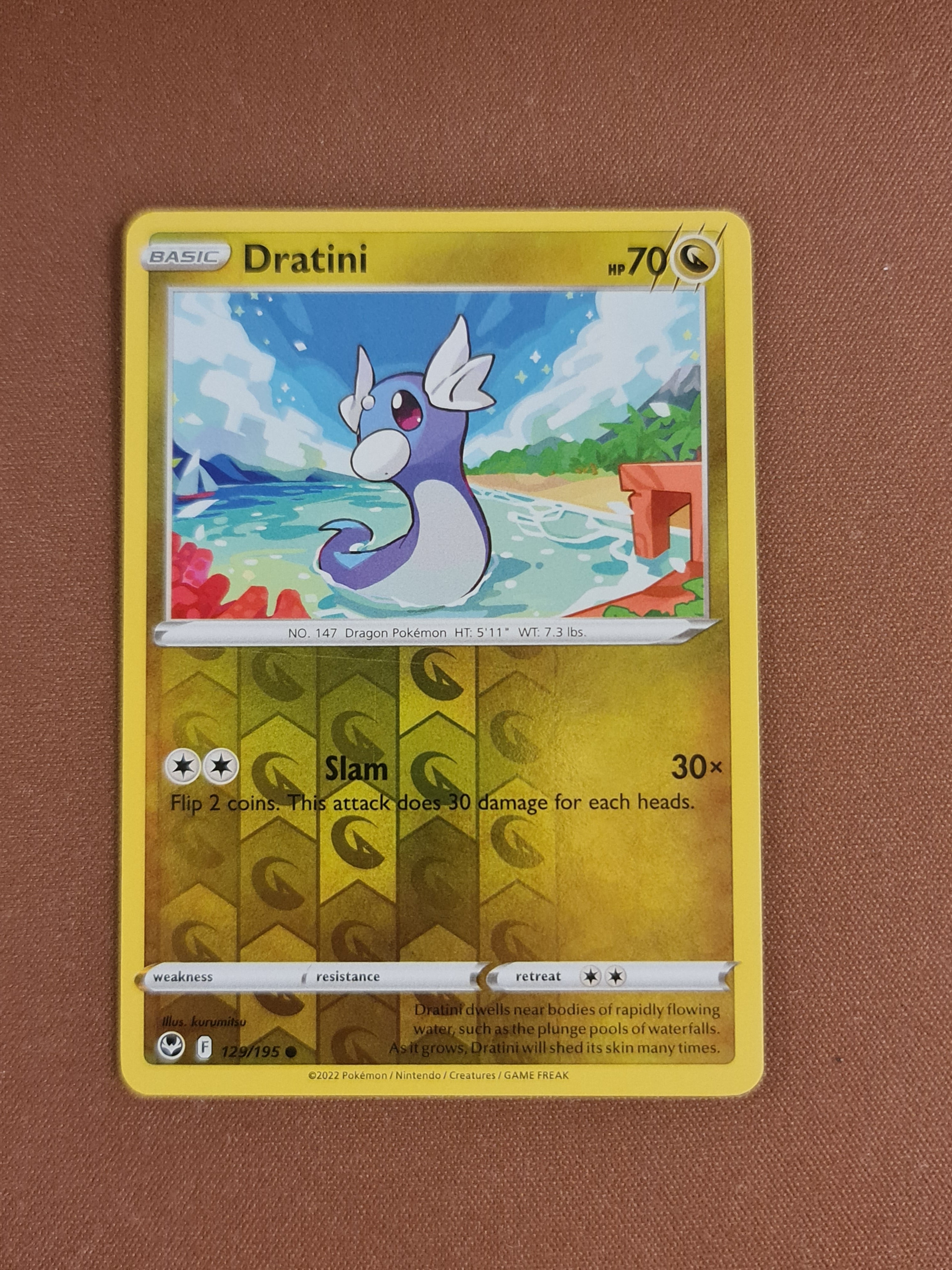 Pokemon Card Silver Tempest 129/195 Dratini Reverse Holo Common *MINT* Brokenvase Games Pokemon Card Silver Tempest 129/195 Dratini Reverse Holo Common *MINT* Brokenvase Games