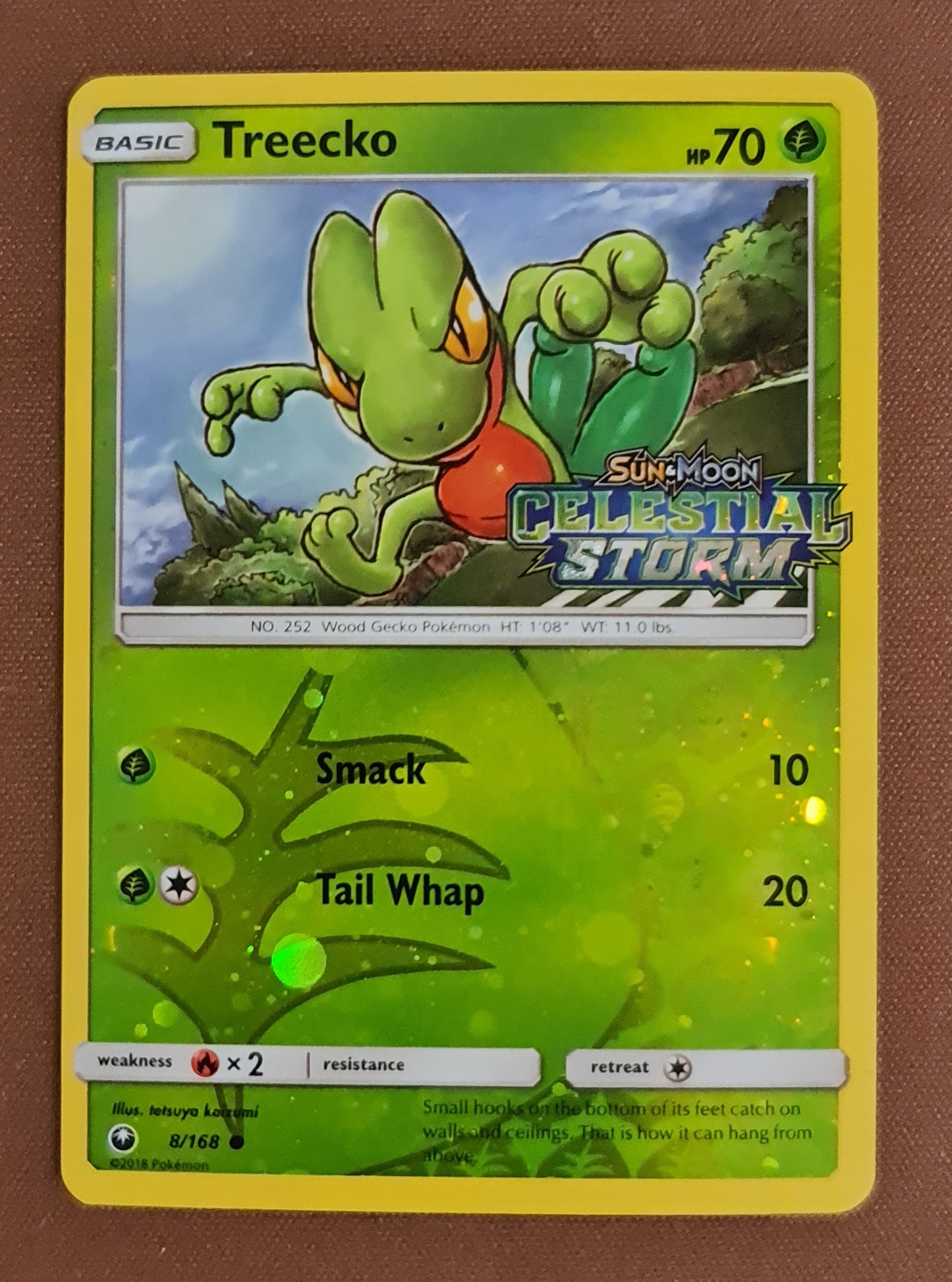 Pokemon Card 008/168 8/168 Celestial Storm Treecko Holo Rev PROMO *stamped*