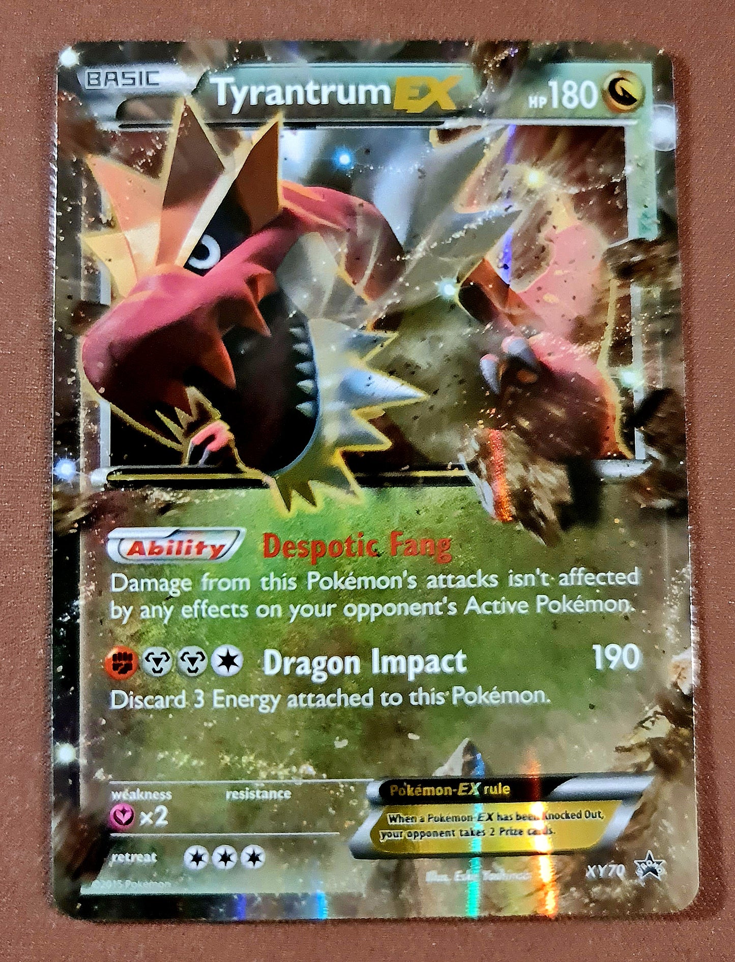 Pokemon Card XY Promo XY70 Tyrantrum EX