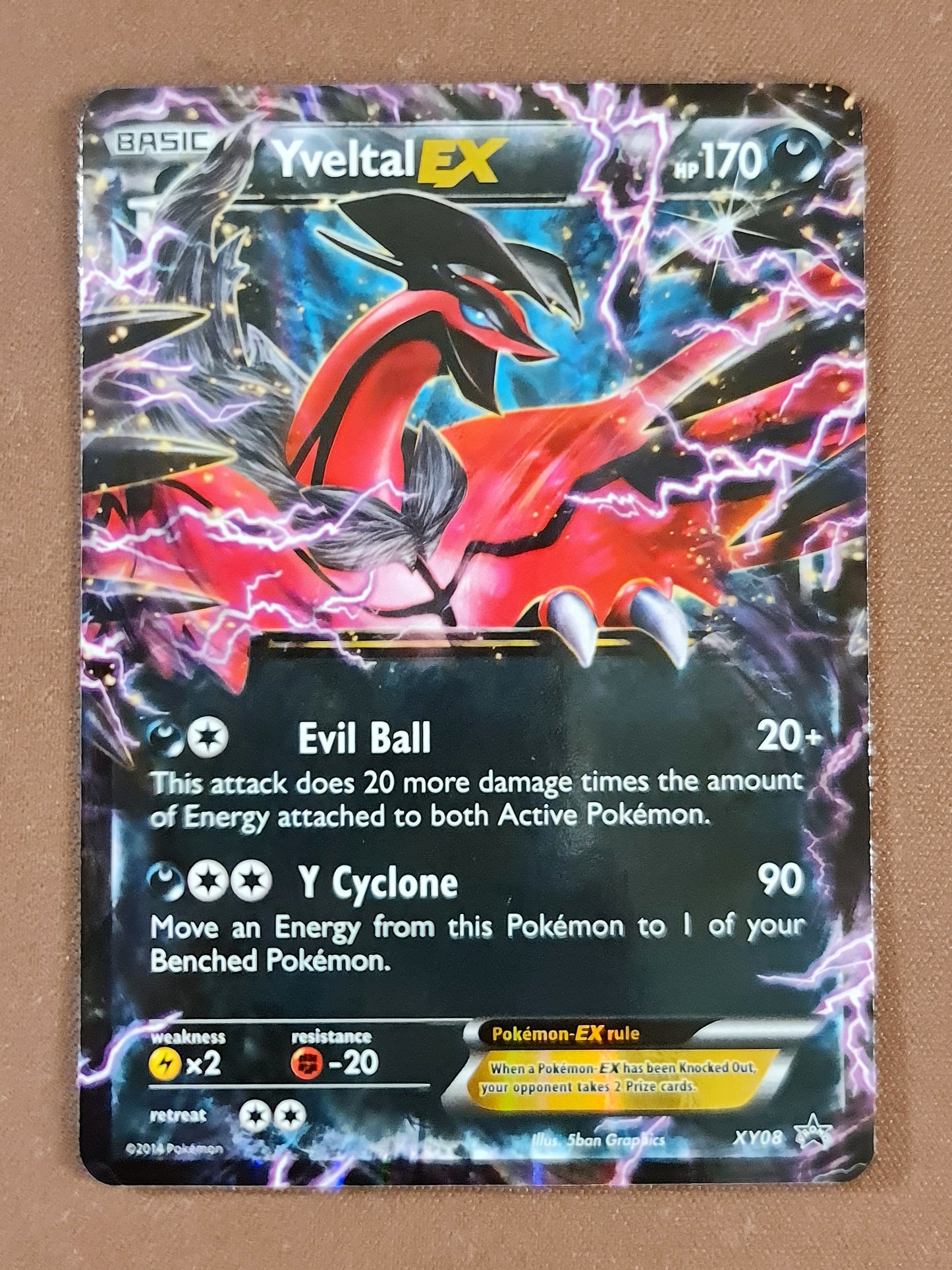Pokemon Card XY Promo XY8 XY08 Yveltal EX