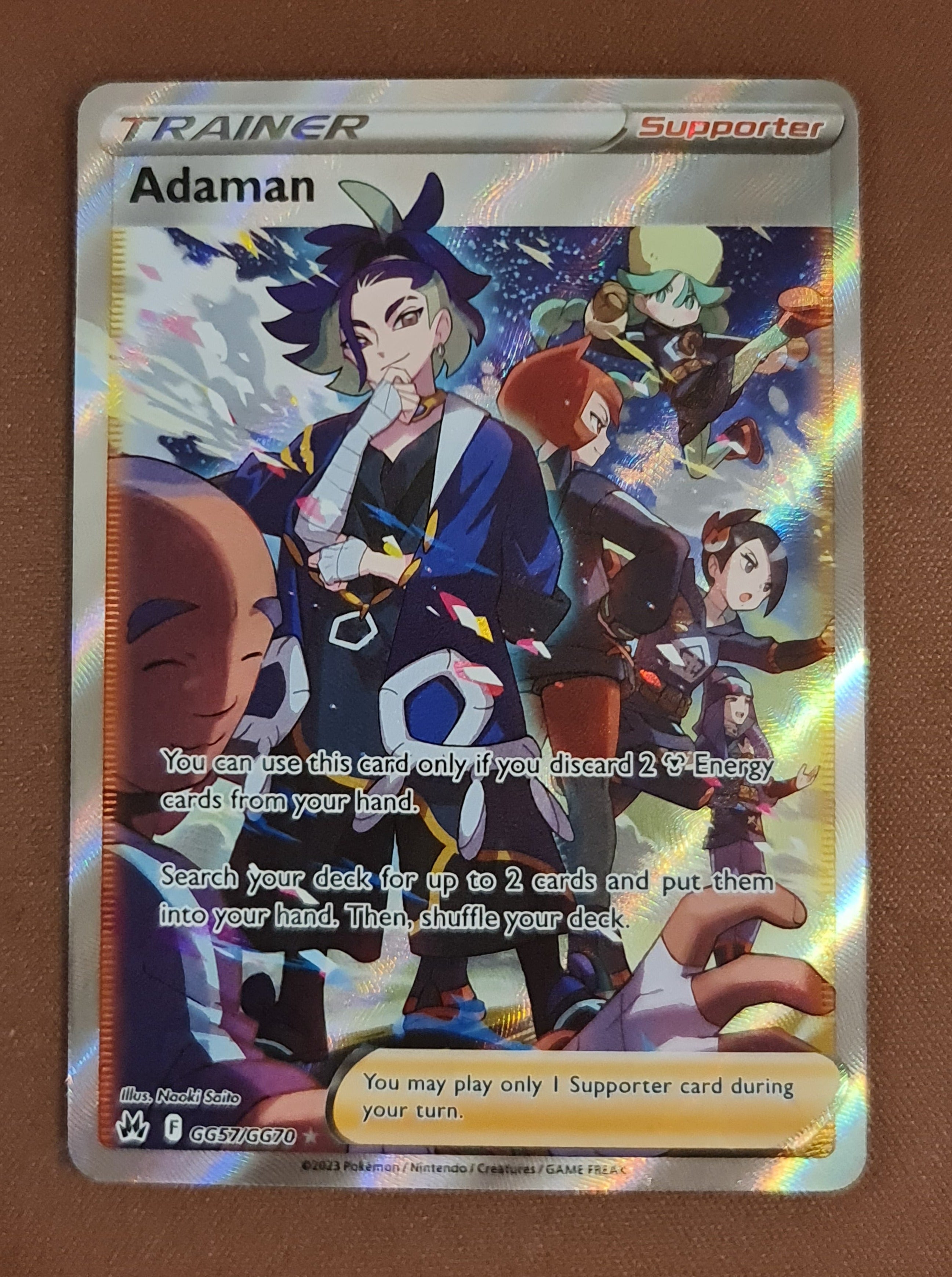 adaman pokemon card value Pokmon TCG Adaman Crown Zenith: Galarian Gallery GG57/GG70 Holo Ultra Rare Search your deck for up to 2 cards and put them into your hand Adaman Full Art - 181/189
