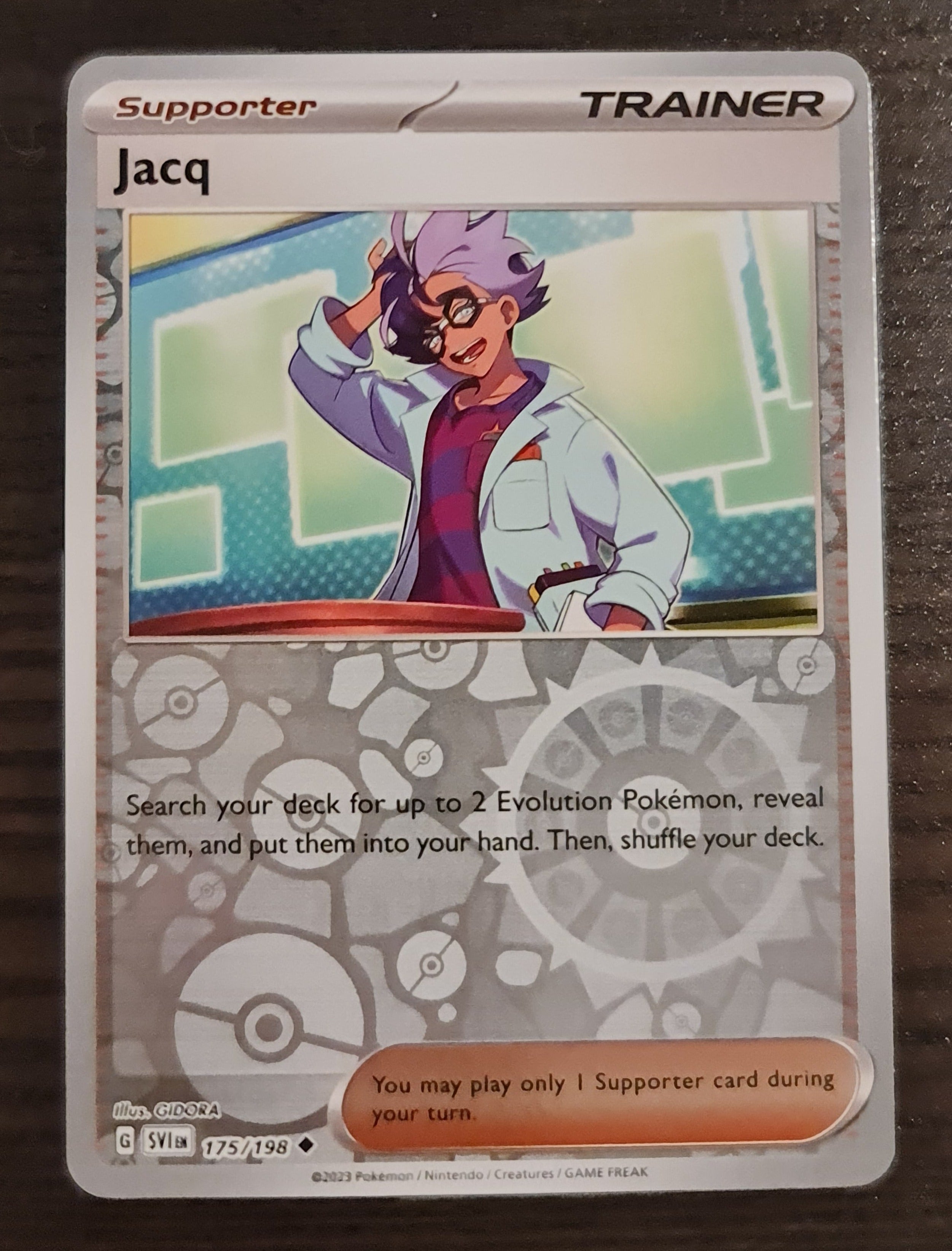 Pokemon Card Scarlet & Violet 175/198 Jacq Supporter Reverse Holo Unco Brokenvase Games Pokemon Card Scarlet & Violet 175/198 Jacq Supporter Reverse Holo Unco Brokenvase Games