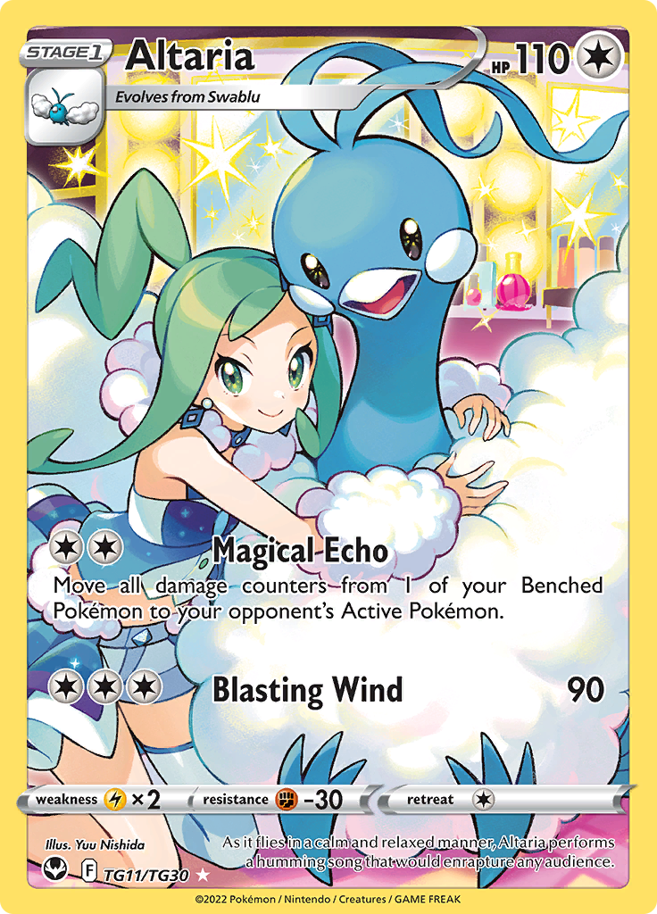 Pokemon Card Silver Tempest Trainer Gallery TG11/TG30 Altaria Holo Rare *MINT*