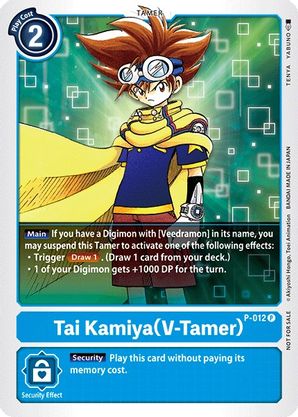 Digimon Card Tai Kamiya (V-Tamer) P-012 P