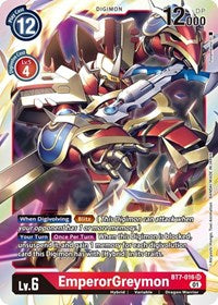 Digimon Card Next Adventure EmperorGreymon BT7-016 SR