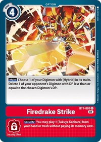 Digimon Card Next Adventure Firedrake Strike BT7-093 U