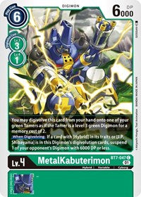 Digimon Card Next Adventure MetalKabuterimon BT7-047 C