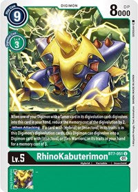 Digimon Card Next Adventure RhinoKabuterimon BT7-051 U