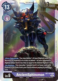 Digimon Card Next Adventure AncientSphinxmon BT7-078 R