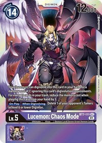 Digimon Card Next Adventure Lucemon: Chaos Mode BT7-111 SEC