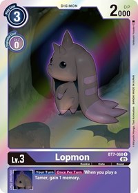 Digimon Card Next Adventure Lopmon BT7-068 R