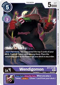 Digimon Card Next Adventure Wendigomon BT7-070 C