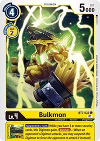 Digimon Card Next Adventure Bulkmon BT7-033 C