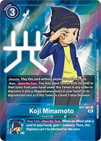 Digimon Card Next Adventure Koji Minamoto BT7-087 R Alternate Art