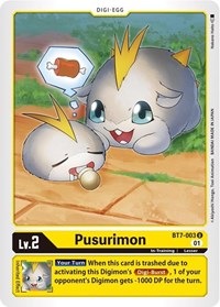 Digimon Card Next Adventure Pusurimon BT7-003 U
