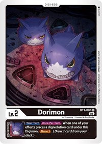 Digimon Card Next Adventure Dorimon BT7-005 U