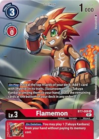 Digimon Card Next Adventure Flamemon BT7-008 R Alternate Art