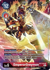 Digimon Card Next Adventure EmperorGreymon BT7-016 SR Alternate Art